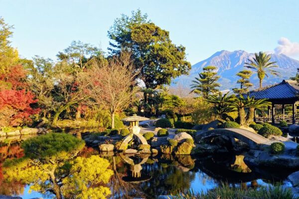 仙巌園と桜島
